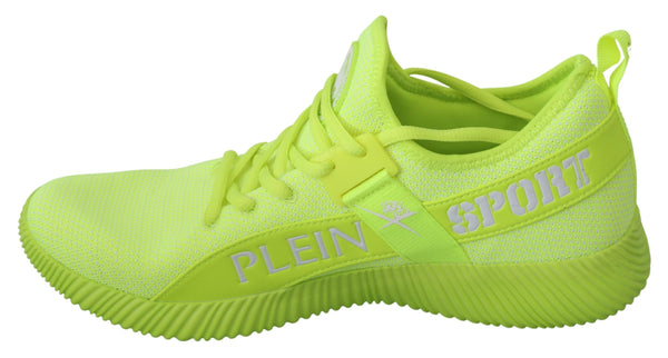 Philipp Plein Green CARTER Logo Hi-Top Sneakers -kengät