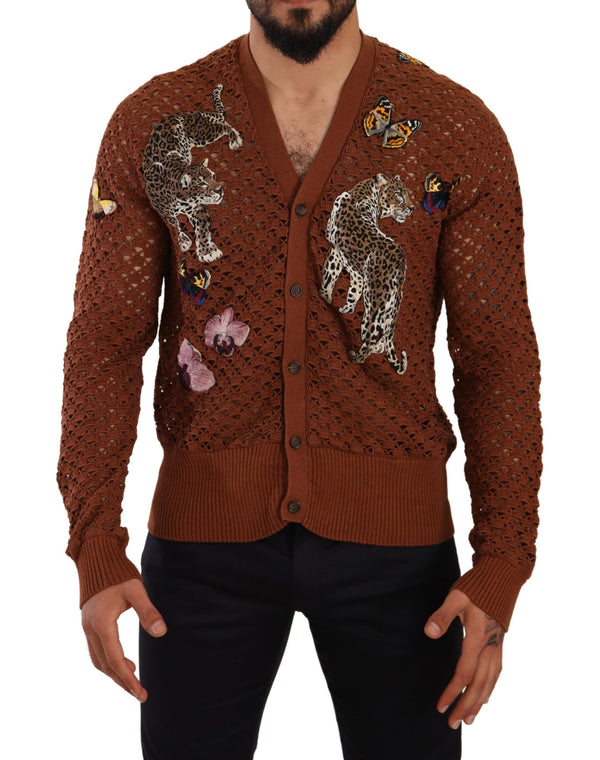 Dolce & Gabbana Refined Elegance Multicolor Embroidered Cardigan