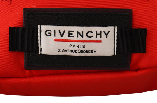 Givenchyn punainen polyamidi keskustan suuri lantiovyölaukku