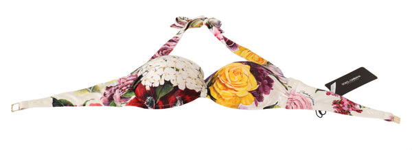 Dolce &amp; Gabbana monivärinen kukkainen uimapuku Bikini Top Swimwear