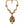 Dolce & Gabbana kultainen messinki Carretto Sicily Statement Crystal Chain -kaulakoru