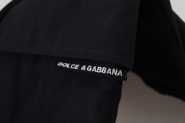 Dolce &amp; Gabbana Black Cotton Bermuda Cargo Shortsit
