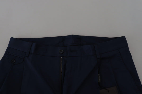Dolce &amp; Gabbana Blue Chinos Cotton Stretch -shortsit