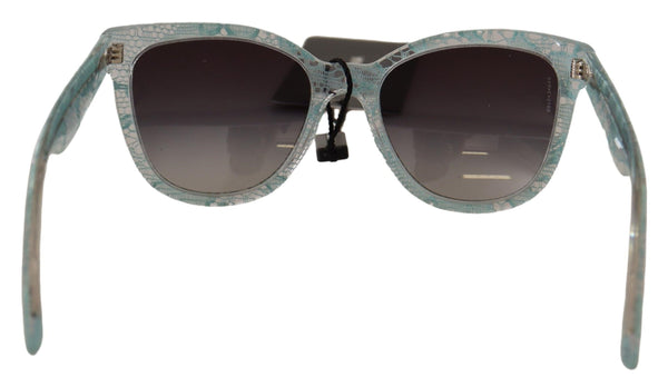 Dolce &amp; Gabbana Blue Lace Crystal Acetate Butterfly DG4190 aurinkolasit
