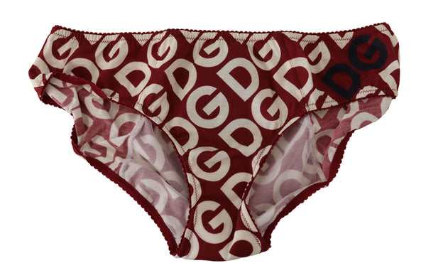 Dolce &amp; Gabbana Multicolor DG Logo Print Slip Bottom Alusvaatteet