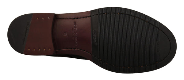 Dolce &amp; Gabbana Brown Derby Exotic Leather Miesten kengät