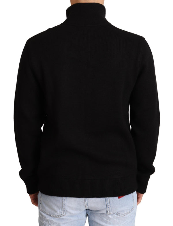 Dolce & Gabbana Elegant High Neck Cashmere Blend Sweater