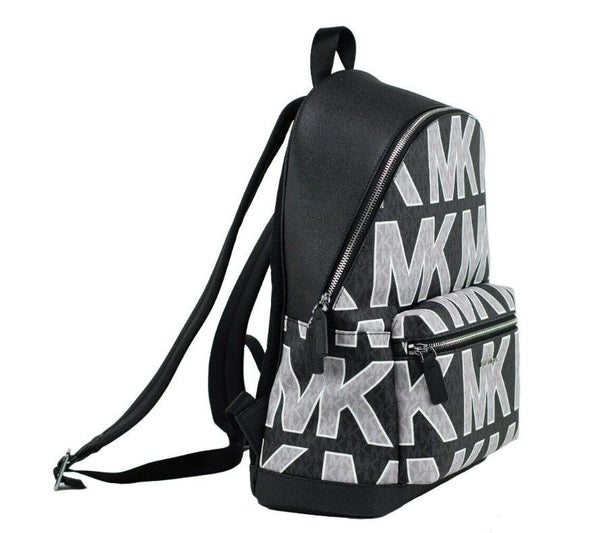 Michael Kors Cooper Black Signature PVC Graafinen Logo Reppu Bookbag Bag