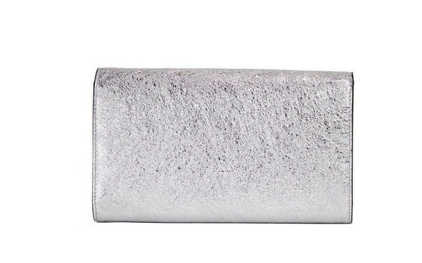 Versace pieni metallinen hopea lampaannahka Medusa Clutch Crossbody lompakkolaukku