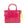 Marc Jacobs The Shiny Crinkle Mini Tote Magenta Leather Crossbody Handbag Purse