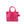 Marc Jacobs Shiny Crinkle Micro Tote Magenta Leather Crossbody Bag käsilaukku