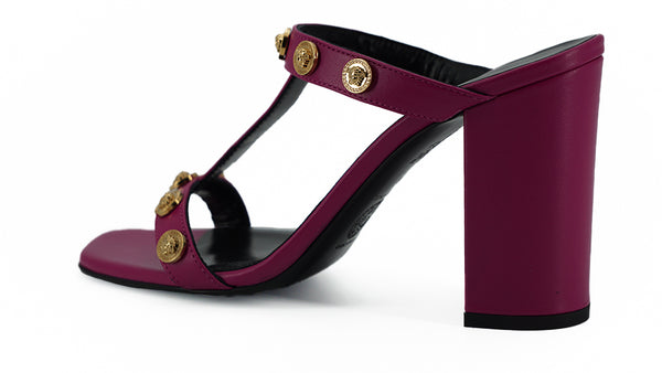 Versace Purple Calf Leather -korkokengät sandaalit