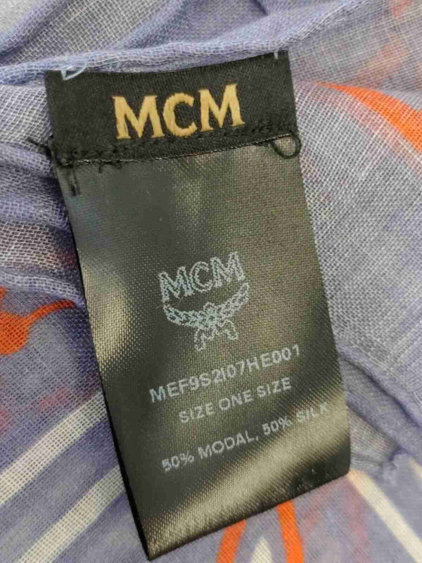 MCM Stonewash Modal Silk Paisley Print Jacquard-huivi