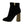 Dolce & Gabbana Black Velvet Crystal Square Heels -kengät