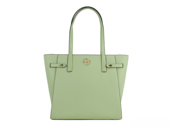 Michael Kors Carmen suuri vaalea salvia Saffiano nahkainen North South Tote käsilaukku