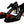 Dolce & Gabbana Black Velvet Roses Ankle Strap Pumps -kengät