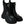 Dolce & Gabbana Elegant Black Leather Combat Boots with Crystal Detail