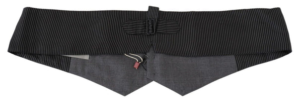Dior Black Stripes Button Miesten vyötärö Cintura Cummerbund