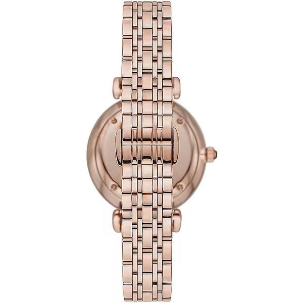 Emporio Armani Sleek Bronze Steel Quartz Ladies Watch